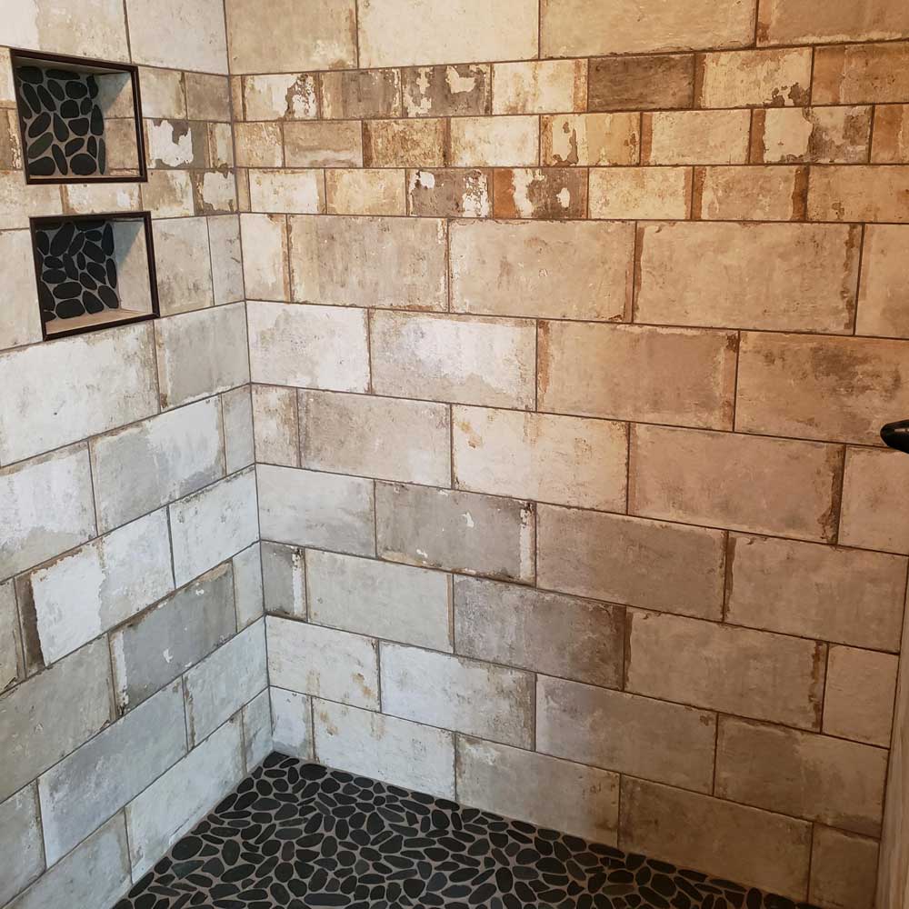 Custom Tile Walk-in Shower Custom Tile Walk-in Shower