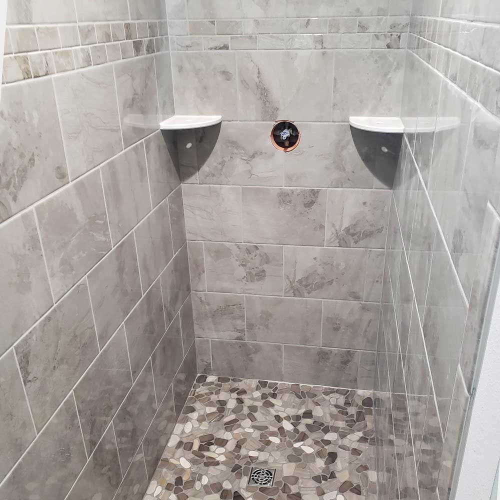 Custom Tile Walk-in Shower Custom Tile Walk-in Shower