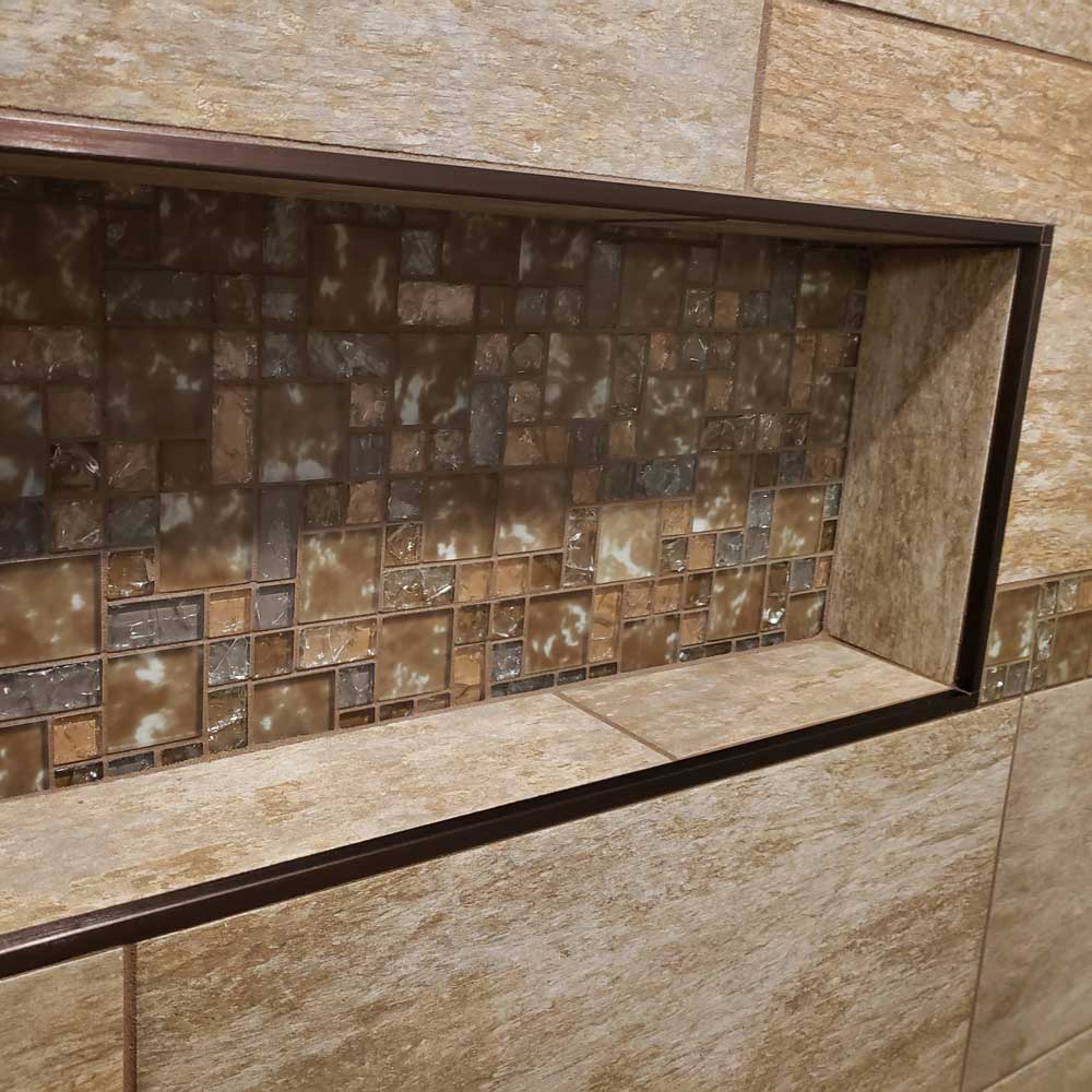 Custom Tile Walk-in Shower Custom Tile Walk-in Shower