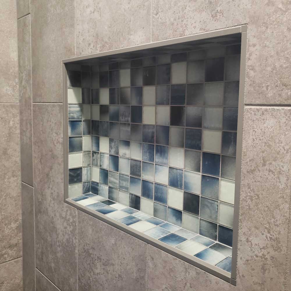 Custom Tile Walk-in Shower Custom Tile Walk-in Shower