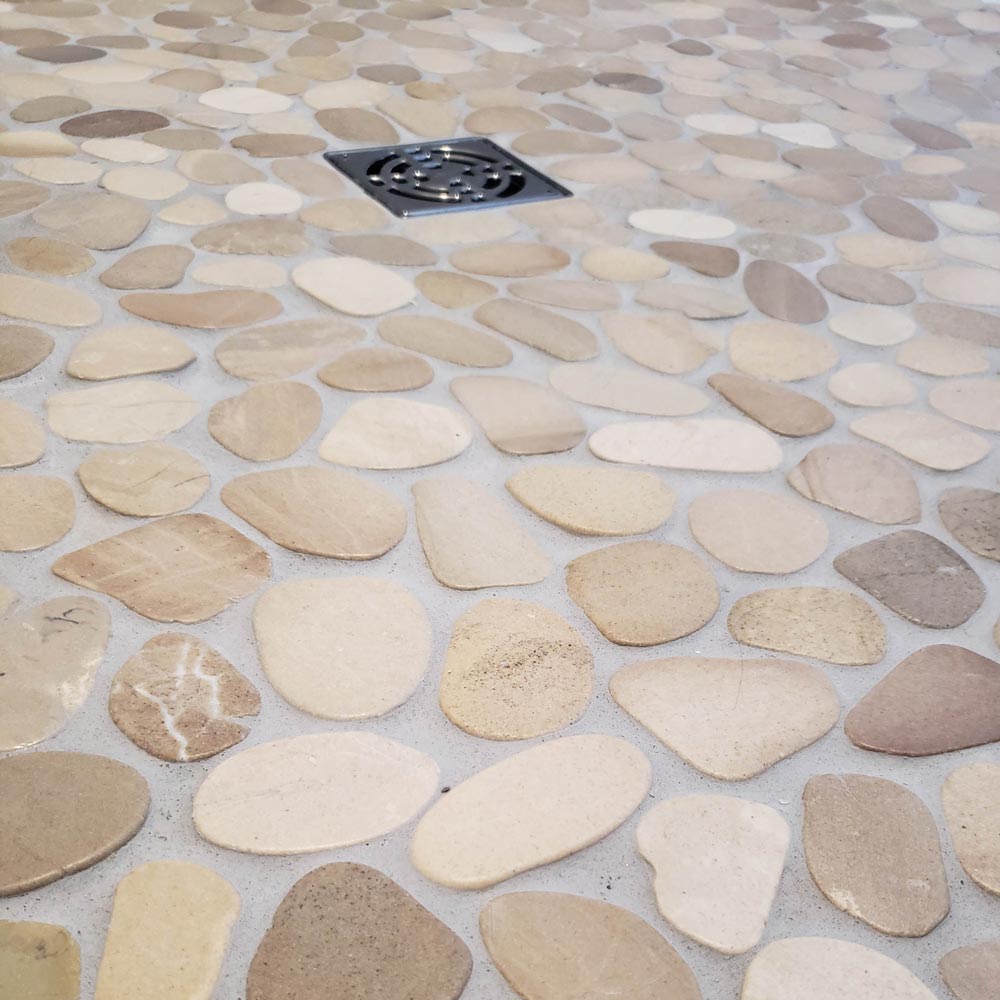 Custom Tile Walk-in Shower Custom Tile Walk-in Shower