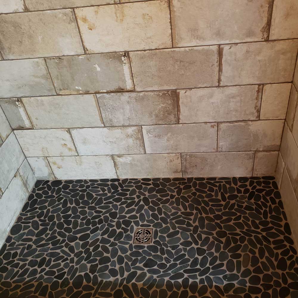 Custom Tile Walk-in Shower Custom Tile Walk-in Shower